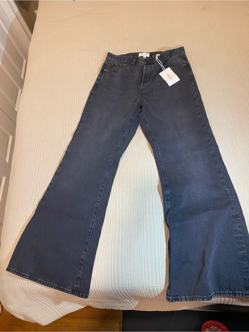 Frame Denim Navy Flare Jeans